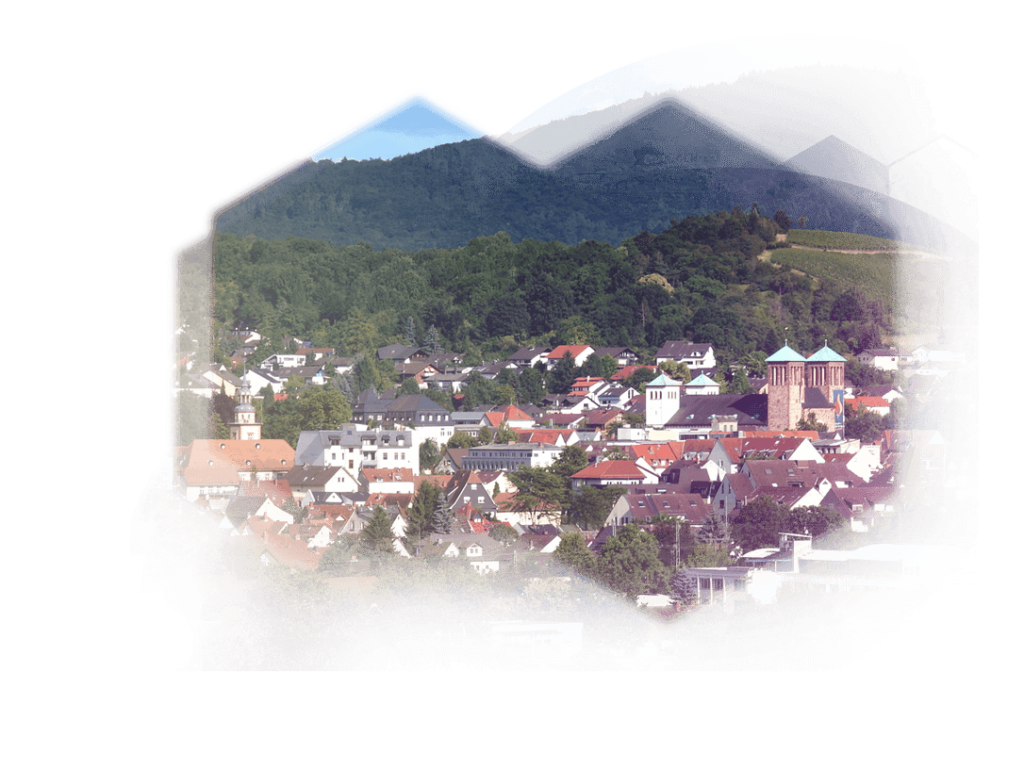 Blick auf Bensheim